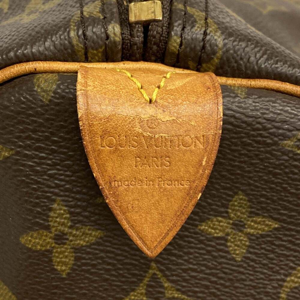 LOUIS VUITTON Authentic Brown Monogram Keepall 55 Boston Bag - Picture 5 of 12